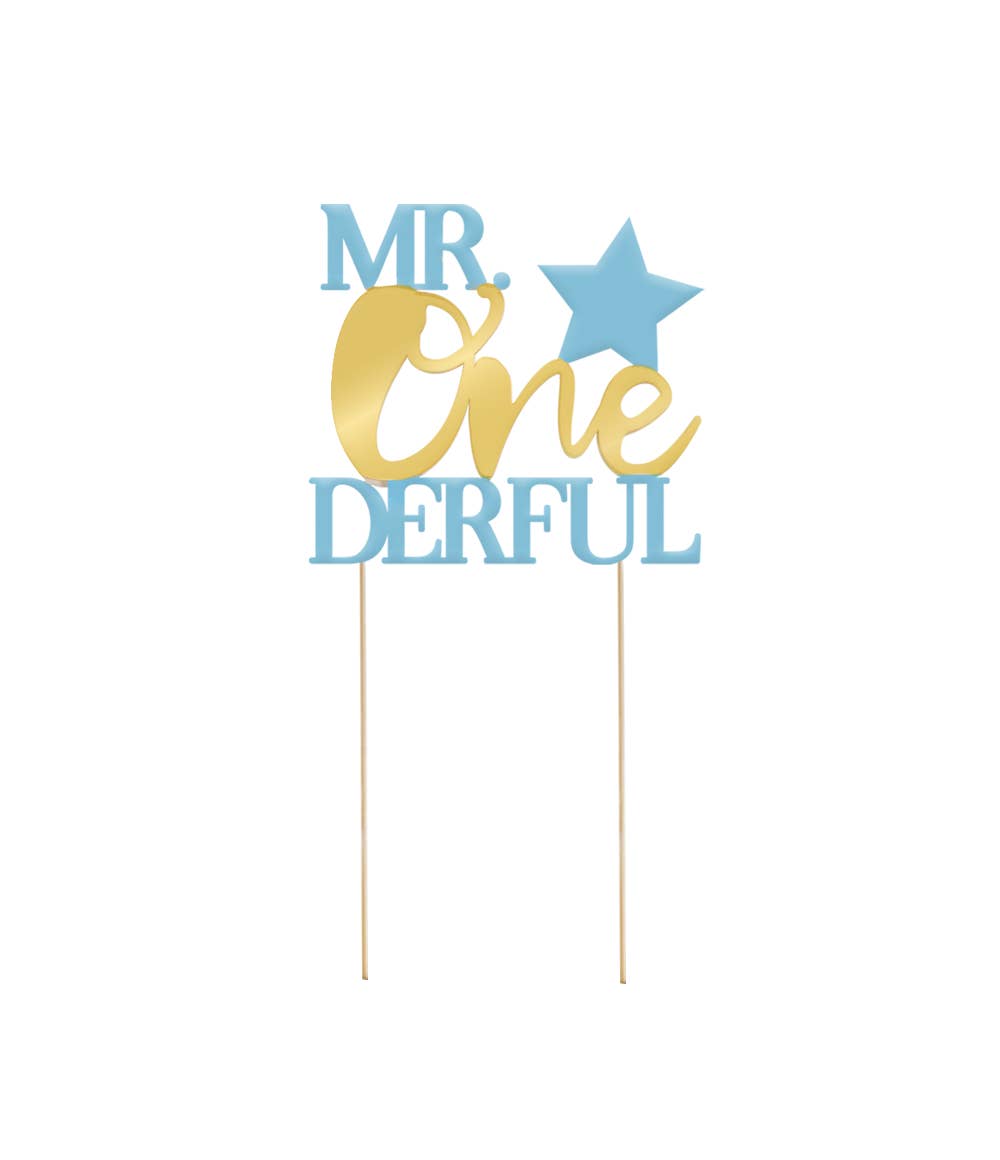 PD Party - Wholesale Cake/Cupcake Topper - Cake topper - MR. Onederful