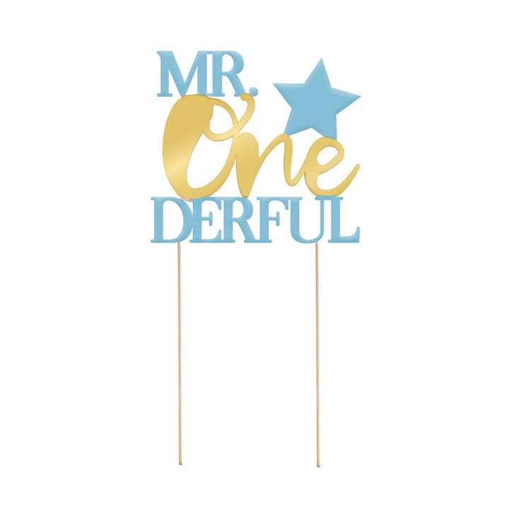PD Party - Wholesale Cake/Cupcake Topper - Cake topper - MR. Onederful0