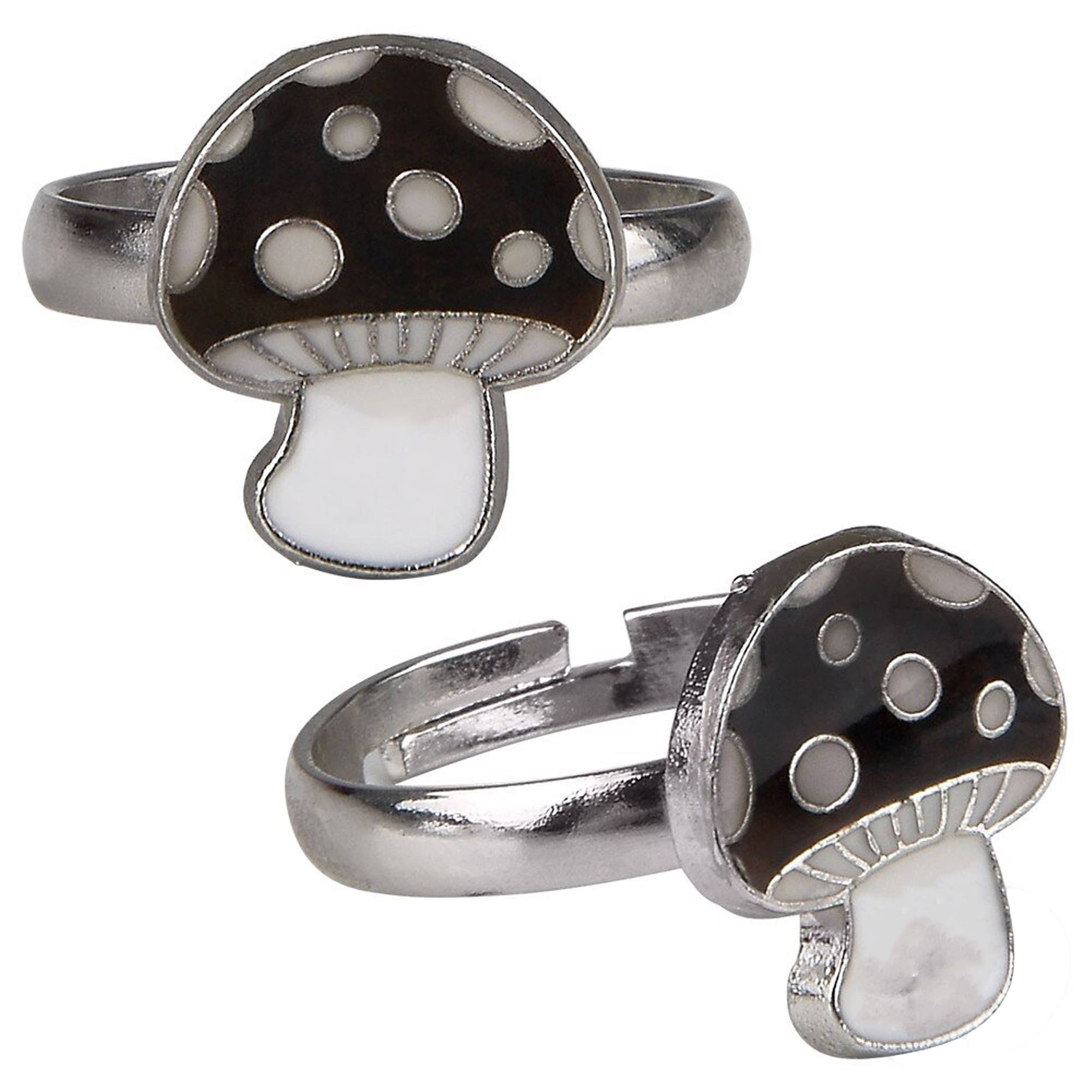 Pagdee Kids Juniors - Wholesale Single Stone/Solitaire Ring - Holiday Décor Mushroom Mood Ring1