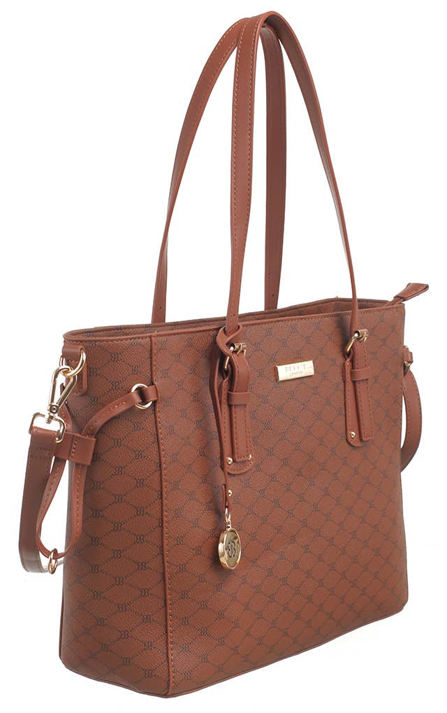 Bessie London - Wholesale Shoulder Bag - Women's - MONOGRAM 2 IN 1 SHOULDER BAG24