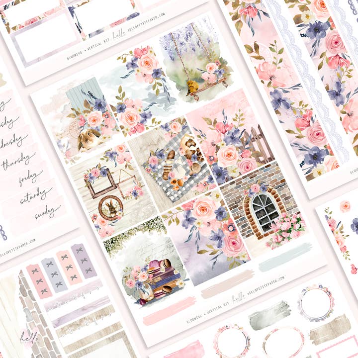 Bloeiend - planner stickerkit voor wholesale door Hello Petite Paper