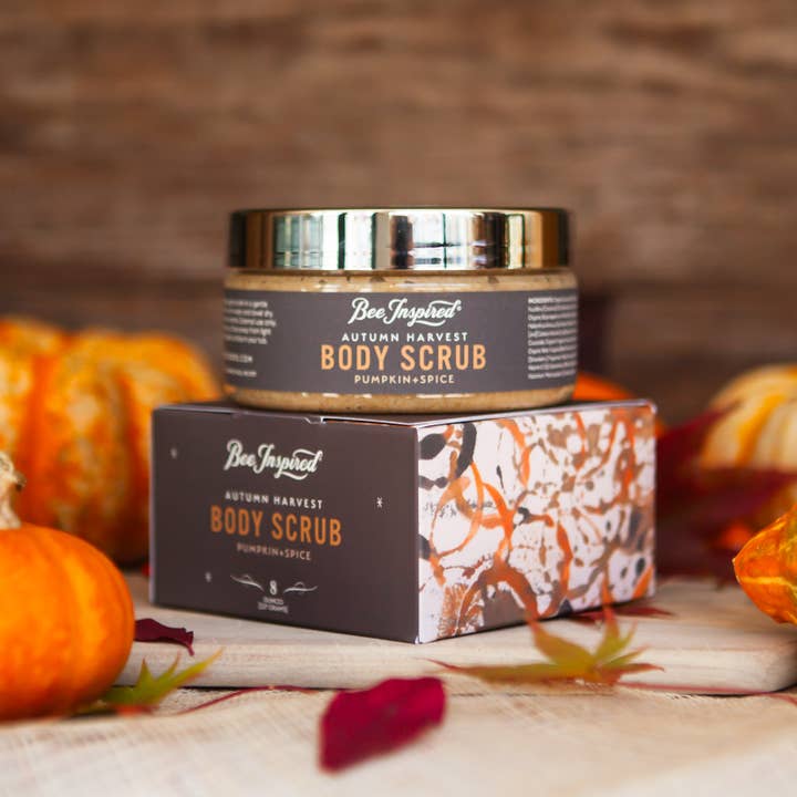 Bee Inspired - Wholesale Body Scrub/Exfoliant - Autumn Harvest Body Scrub | 8oz Pumpkin Spice Body Scrub6
