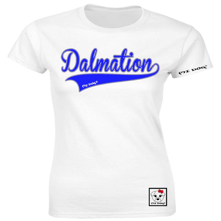 Dalmation Dog Breed Blue Text for wholesale by MI DOG