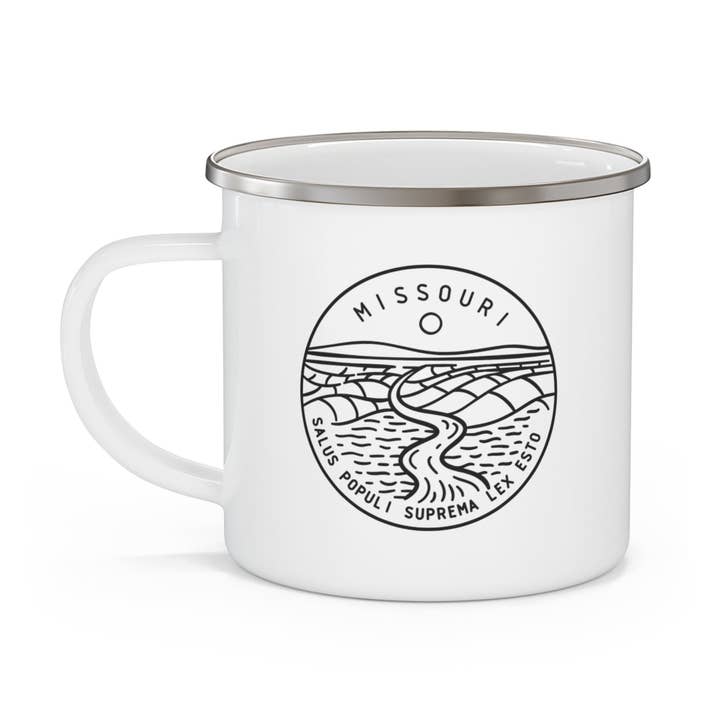 Tasse de camping avec la devise de l'État du Missouri pour la vente par The Northwest Store
