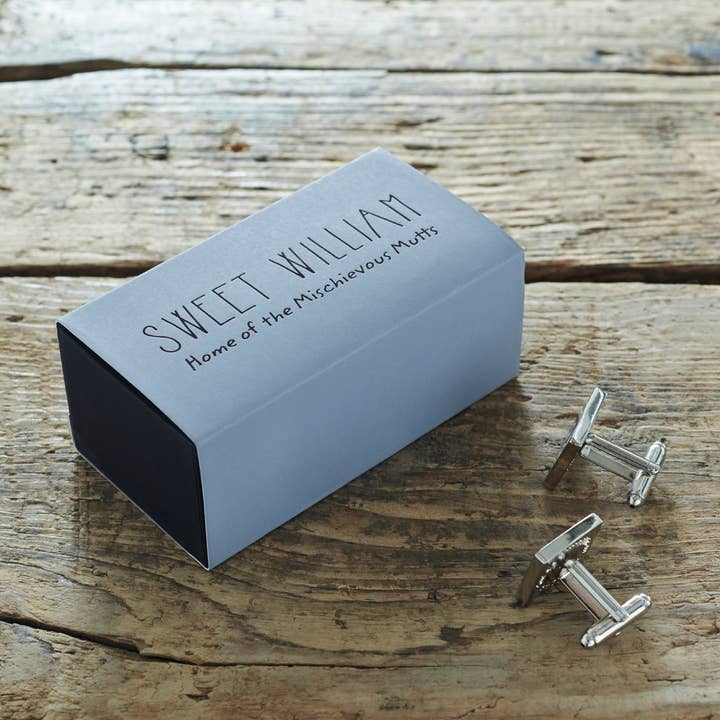 Sweet William Designs - Wholesale Cufflinks - Cufflinks - Schnauzer (Grey)