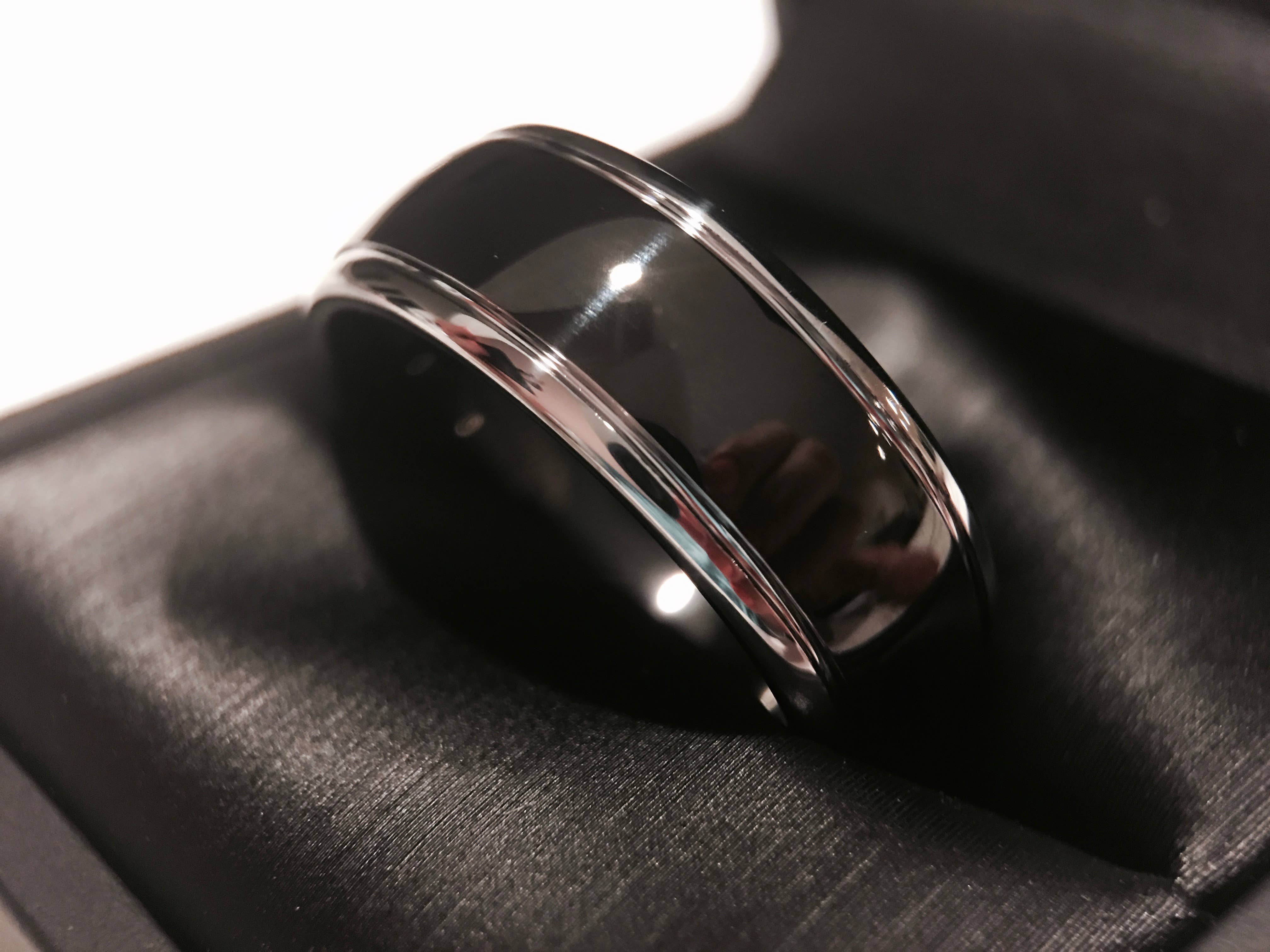 rings paradise - Wholesale Wedding Band/Ring - Black Tungsten Wedding Band and Promise Ring for Men4