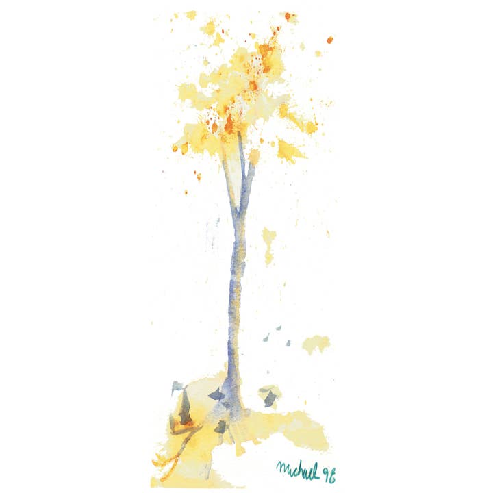 Michael Sincic Watercolors - Vente Tableau/dessin - Cartes, arbre d'automne, aquarelle, artiste aveugle magnifique !