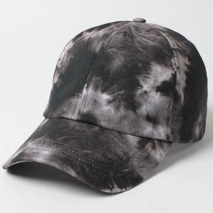 Fashion City - Vendita all'ingrosso Cappellino da baseball - Donna - Cappello da baseball in cotone tie dye a spirale pastello