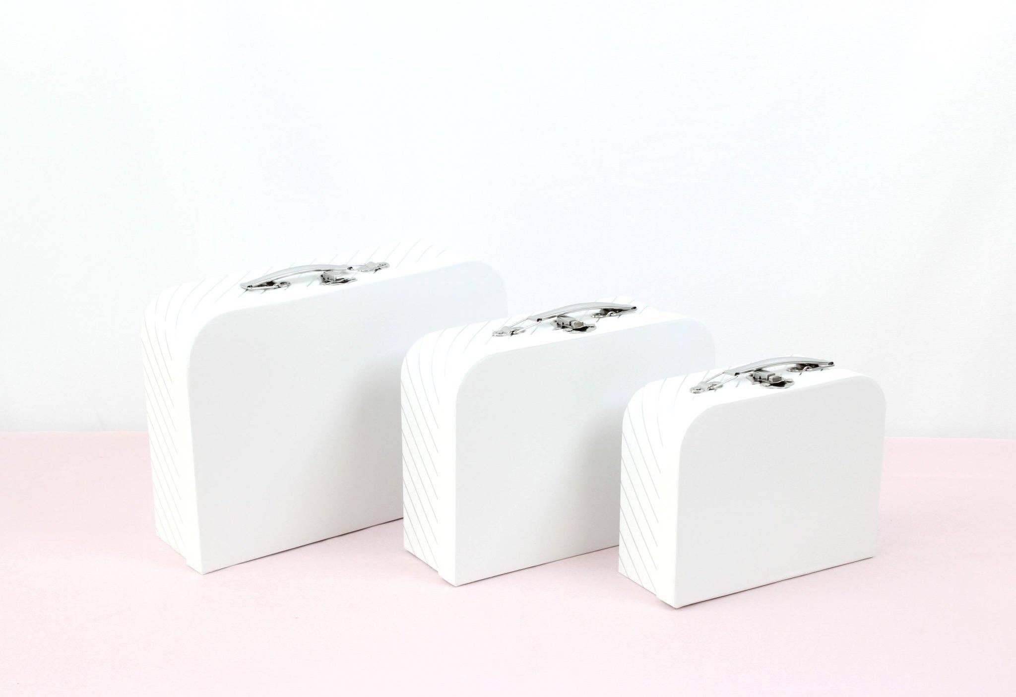 Elegant Design Supply - Vente Coffrets cadeaux - Boîte cadeau luxe en forme de valise avec rayures dorées7