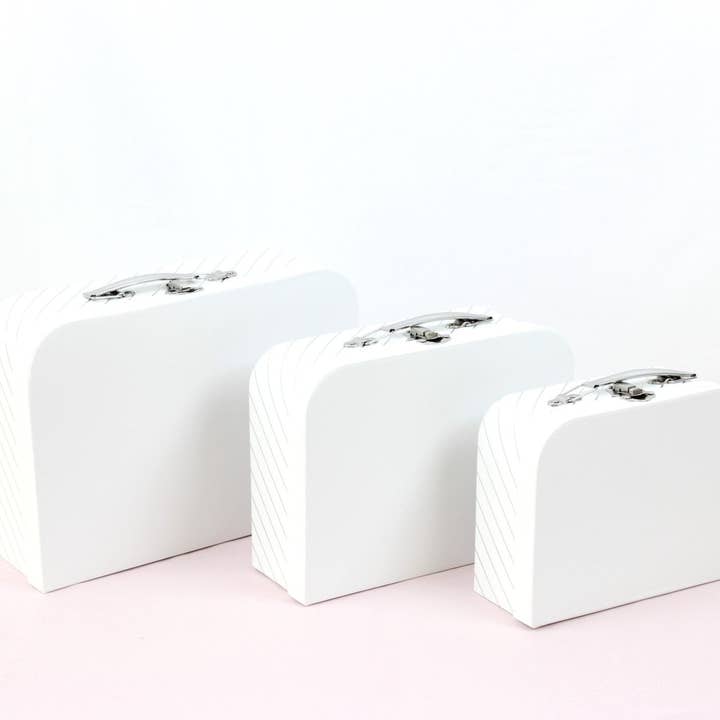 Elegant Design Supply - Vente Coffrets cadeaux - Boîte cadeau luxe en forme de valise avec rayures dorées7