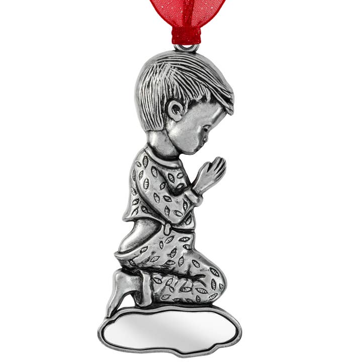Gloria Duchin – wholesale Prydnad – Pewter Bedjande Pojke Dekoration