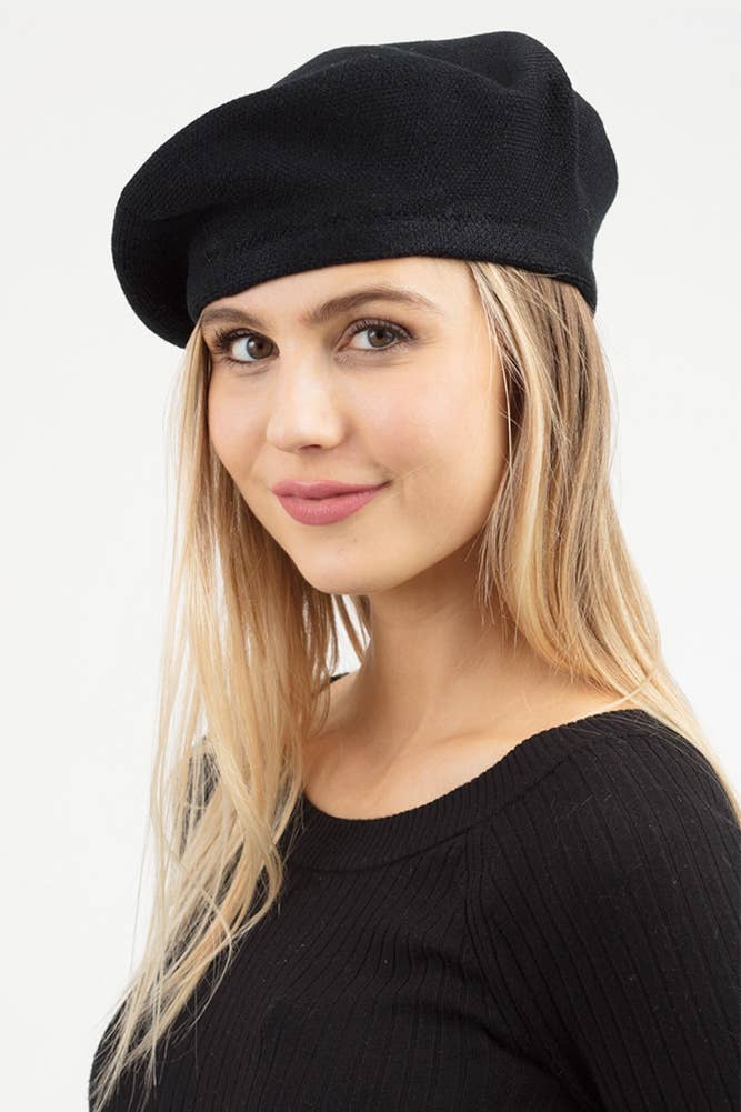Hana – wholesale Beret – Women's – Stretchy Solid Color Beret21