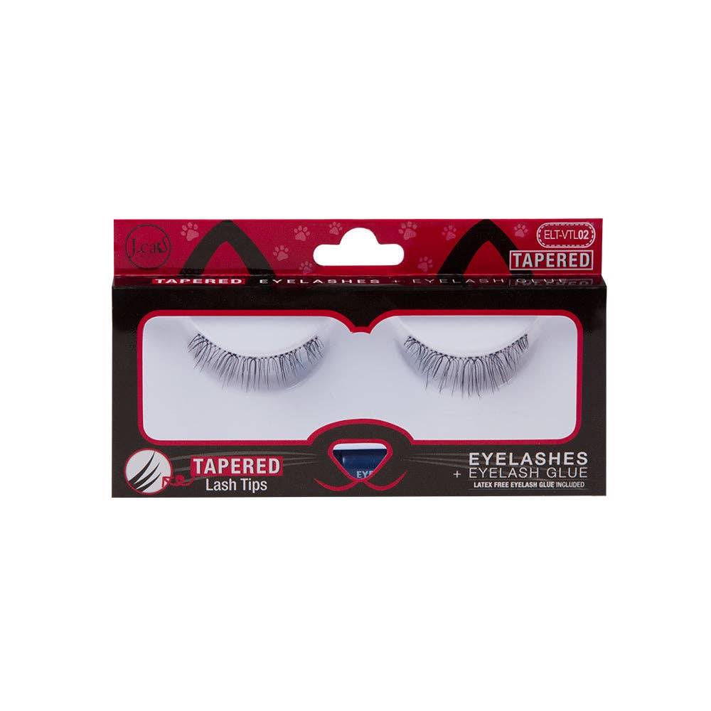 J.Cat Beauty - Wholesale False/Fake Eyelashes - Tapered Eyelashes + Eyelash Glue1