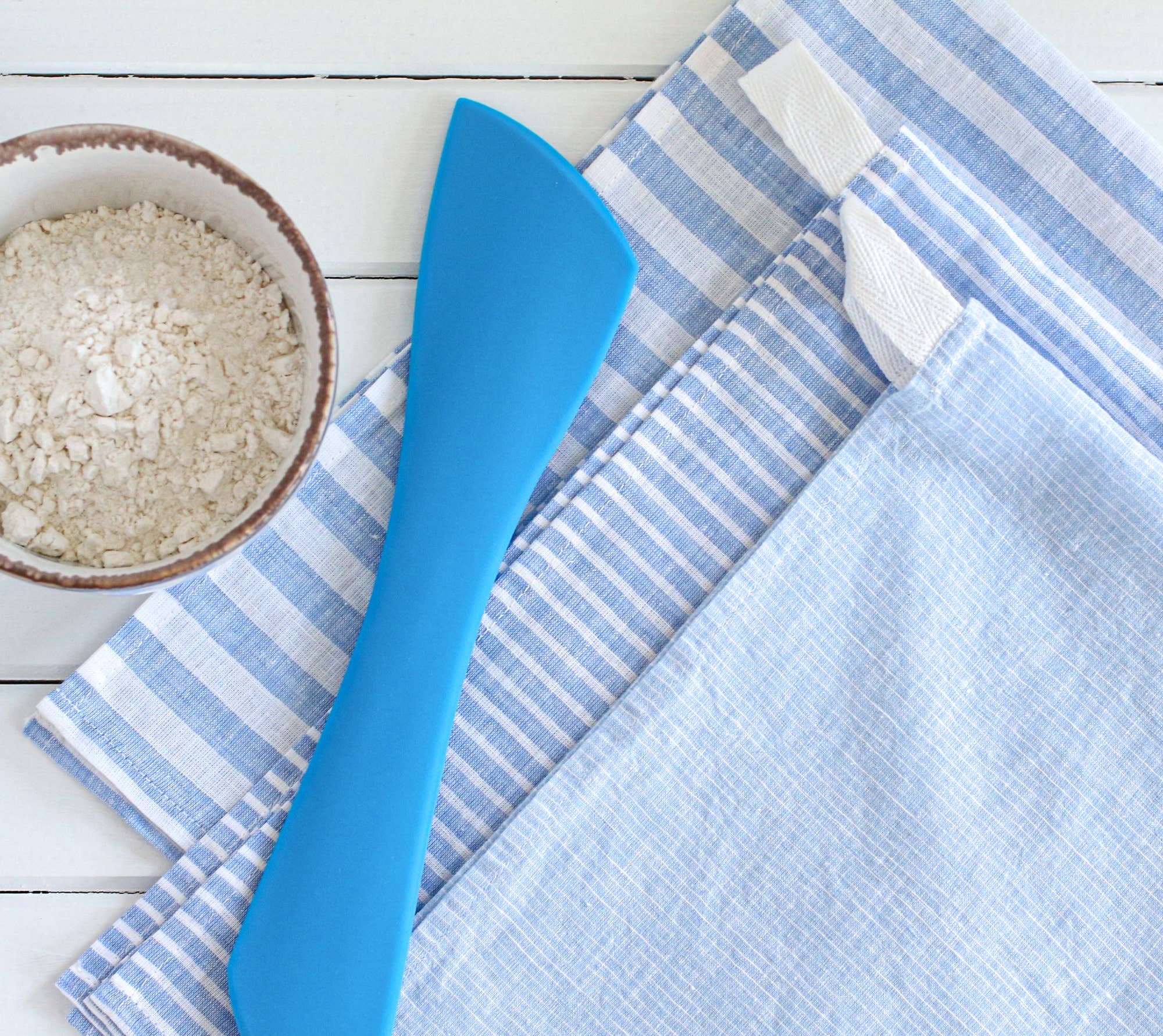 My Kitchen Linens – wholesale Tea towel – Tea Towel Set of 3 / Sky Blue Stripes5