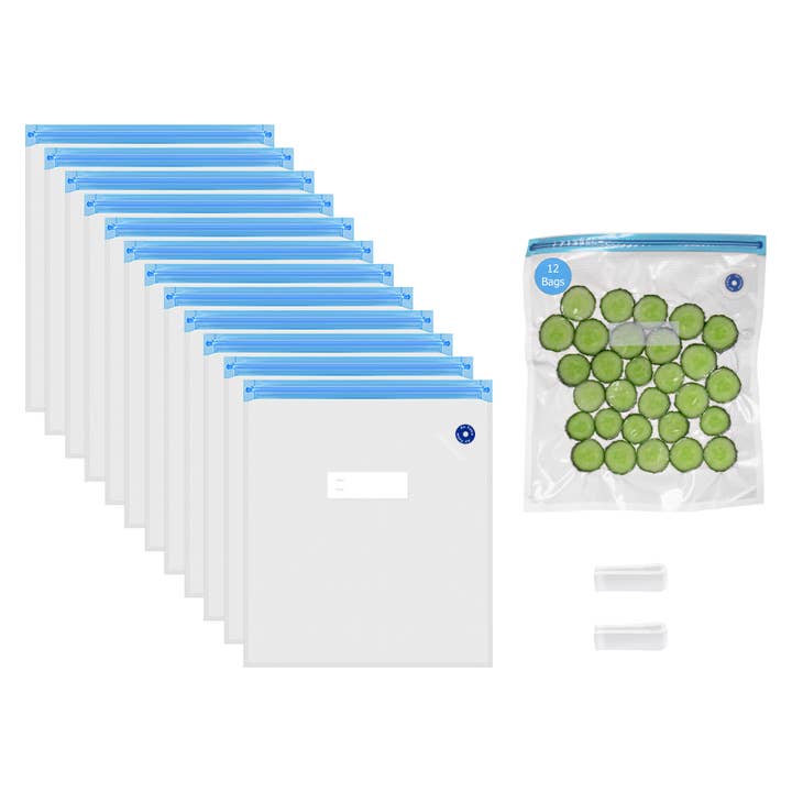 Quickway Imports - Wholesale Kitchen Appliance - Handheld Vacuum Sealer Machine with Reusable Bags, Storage14