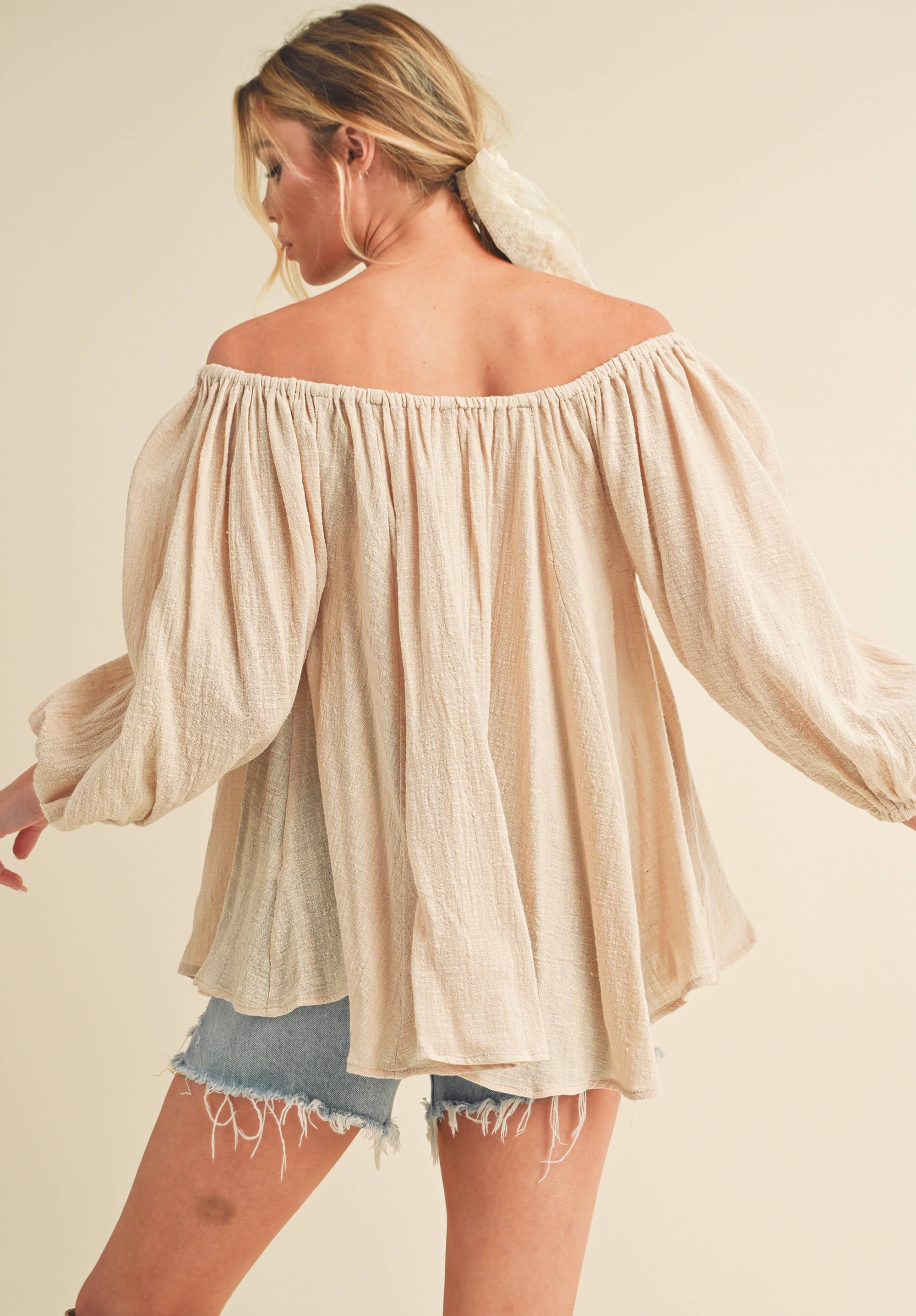 AEMI + CO - Wholesale Dress - Women's - 495DN Nately Off Shoulder Tunic Dress 66