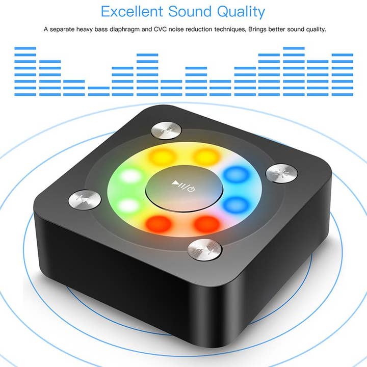 AICase - Wholesale Speakers - LED lights Wireless Speaker HD Bluetooth 4.2 for iphone/ipad/Tablet/Laptop5