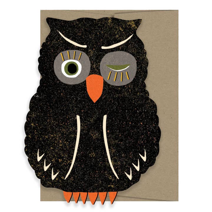 Owl Blink Die Cut Card - Spooky Season Collection and other Purchase Wholesale blink waschmittel. Free Returns & Net 60 Terms on Faire trending on Faire.