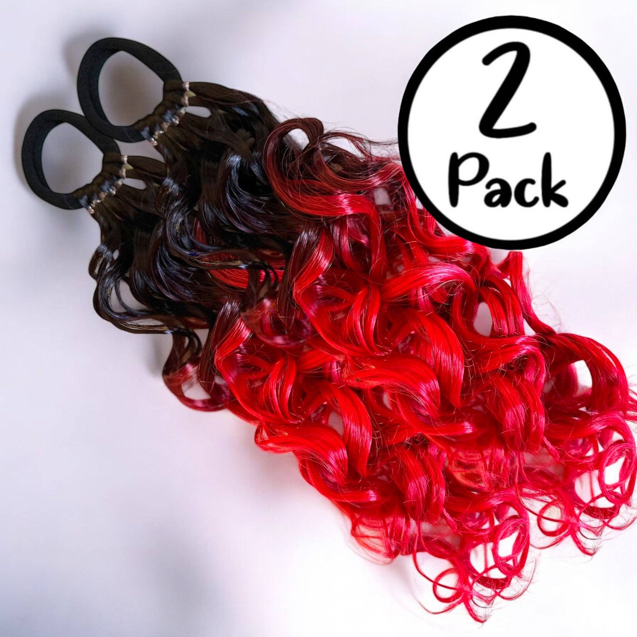 Magic Manes – Großhandel Extensions – Brünett/Leuchtend Rot 20” Zauberponys1