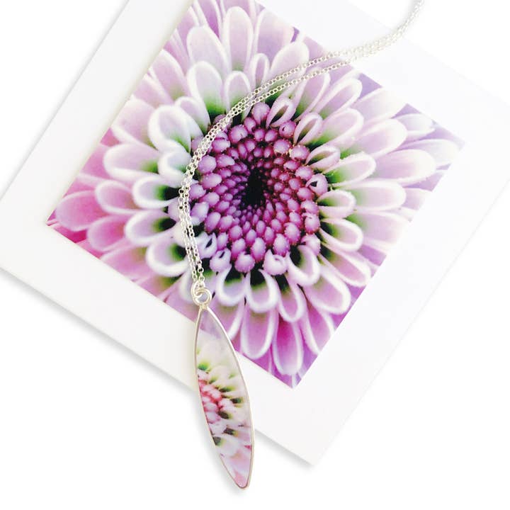 Roze Dahlia ketting voor wholesale door Foterra Jewelry