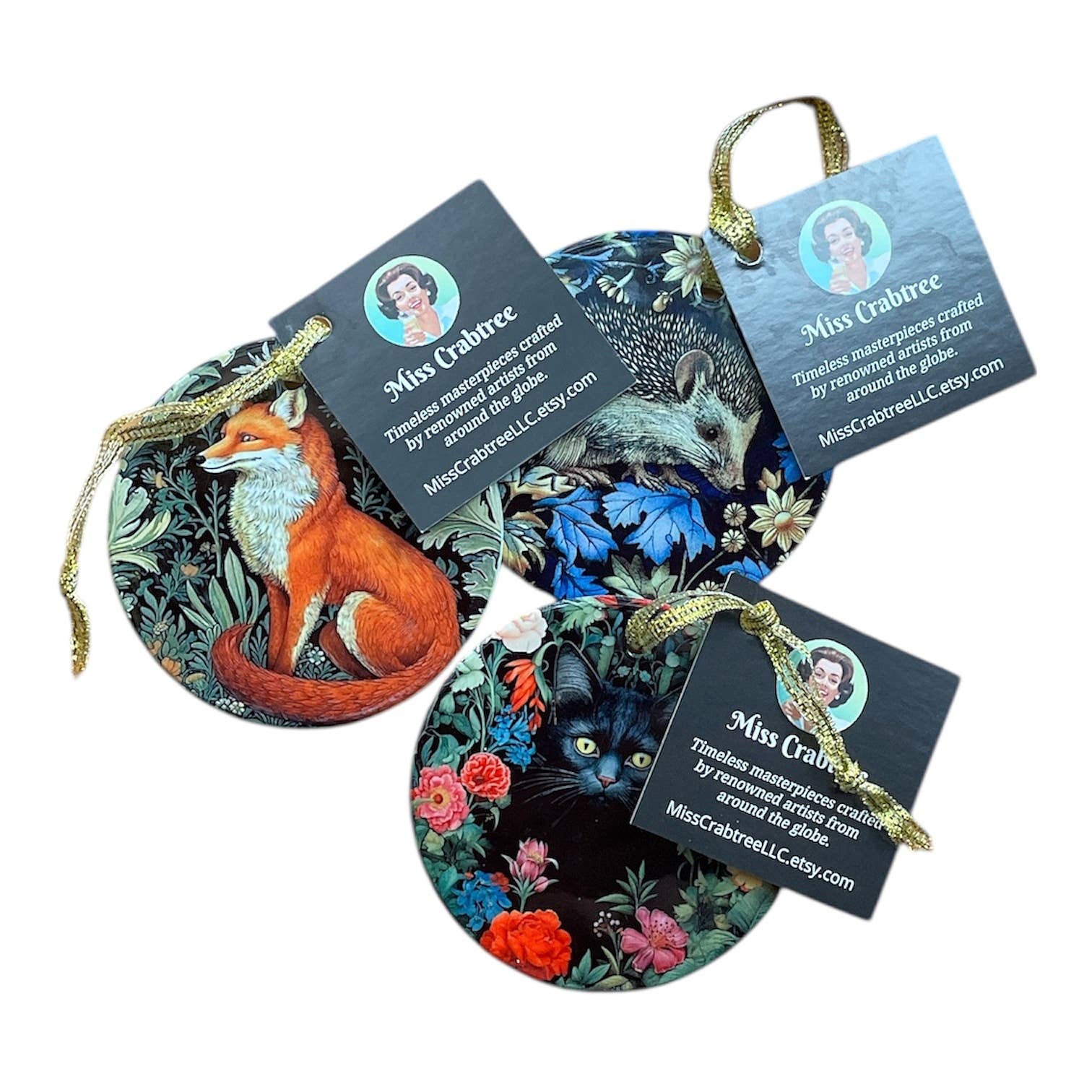 Miss Crabtree - Wholesale Ornament - Libelle William Morris Kerstornament2