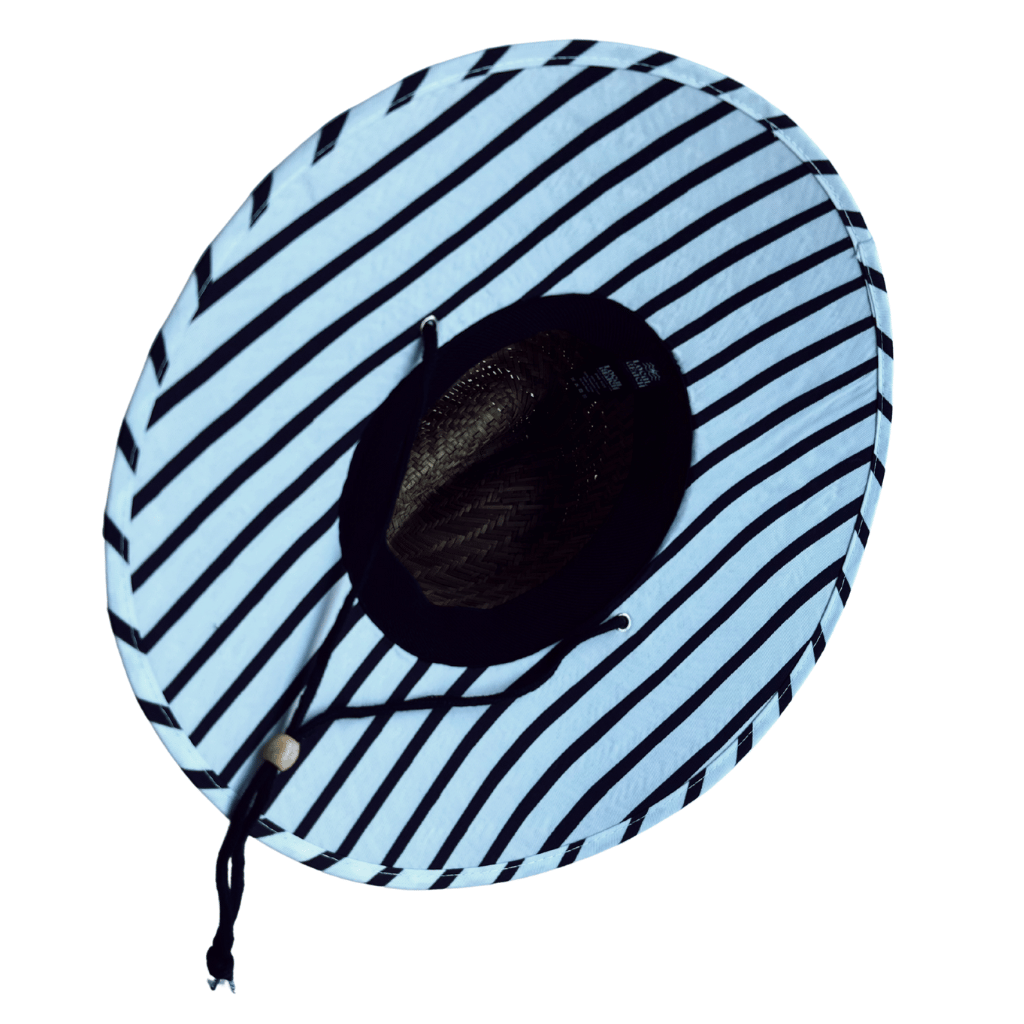 Local Beach - Wholesale Straw Hat - Unisex - Striped Adult Lifeguard Hat3