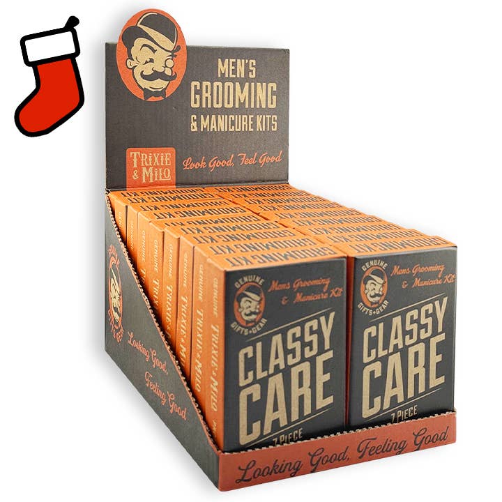 Lucky Jack – wholesale Nailcare set – Classy Care Men's Grooming Kit (18 pk. Skid)