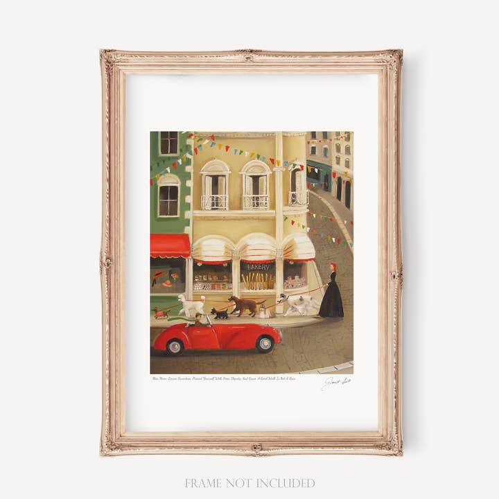 Reproduction artistique Miss Moon Lesson Seventeen - 11 po x 13 po pour la vente par JANET HILL STUDIO