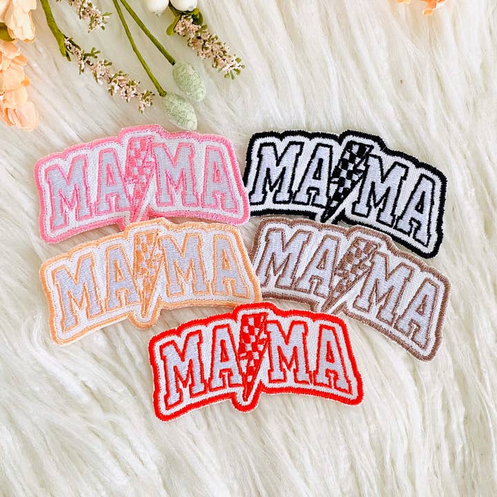 T & A Designs LLC - Wholesale Patch - Mama embroidered hat patch