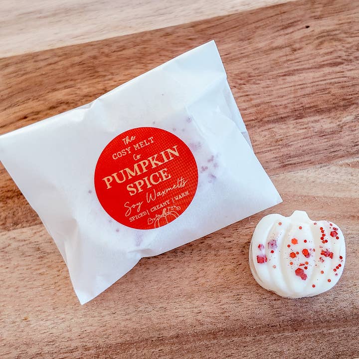 Pumpkin Spice Soy Wax Melts for wholesale by The Cosy Melt Co.