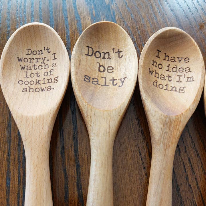 Happy Organized Home - Wholesale Kitchen Spoon - Funny Humor Laser engraved wooden Spoon.