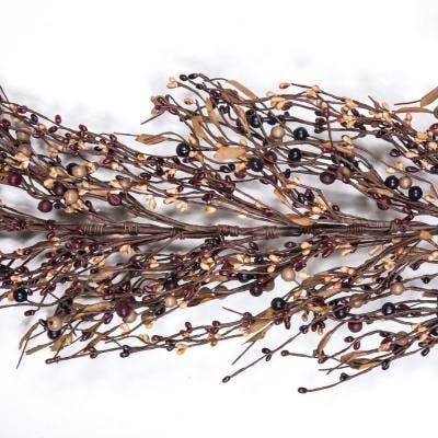 Mixed Berry Garland W/Leaves, Hw, 53In, Mulberry for wholesale by KMI International Corp.