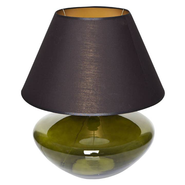 Signature Home Collection GmbH - Wholesale Accent/Desk Lamp - Green round glass table lamp with glass lamp shade2