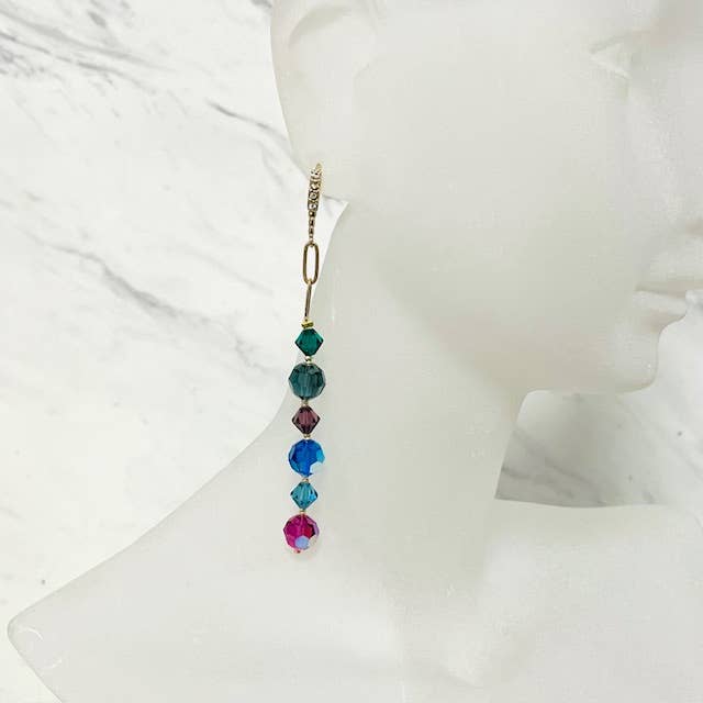 Austrian Crystal Drop Earrings for wholesale by Anita K By Blushing Pink