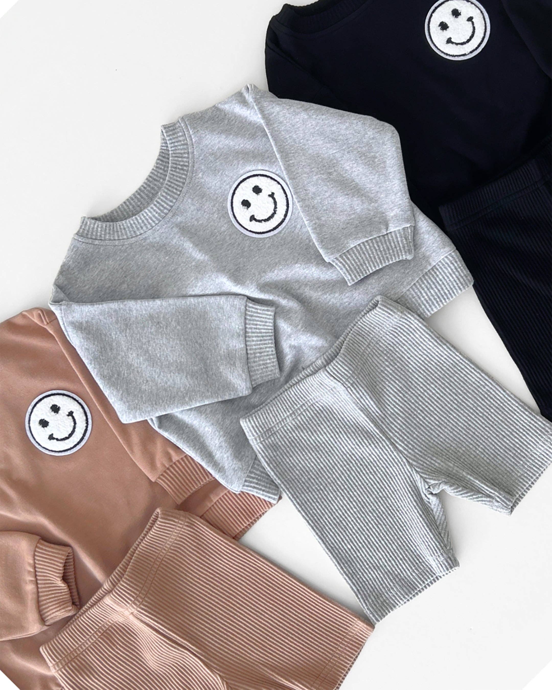 Lucky Panda Kids - Vente Ensemble haut et short – enfant - Ensemble de shorts de motard pour bébés et enfants | Gris7