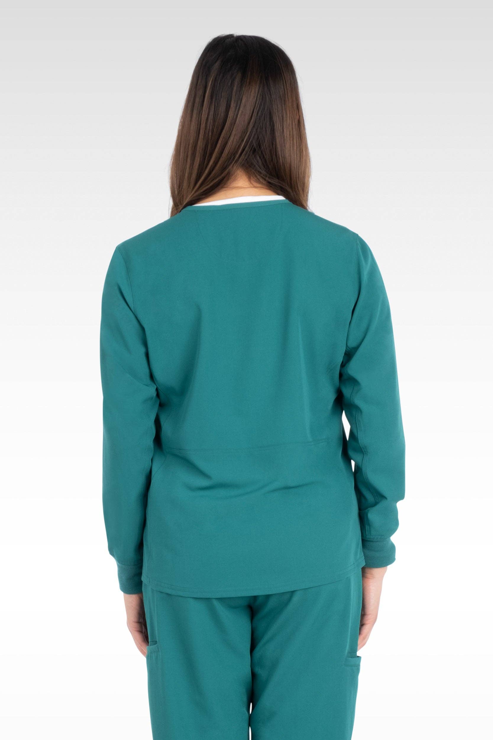 Aura Naturale - Wholesale Healthcare Uniform - Women's - Tana Women Round Neck Zipped Scrubs Jacket 4 Pockets (17050)23
