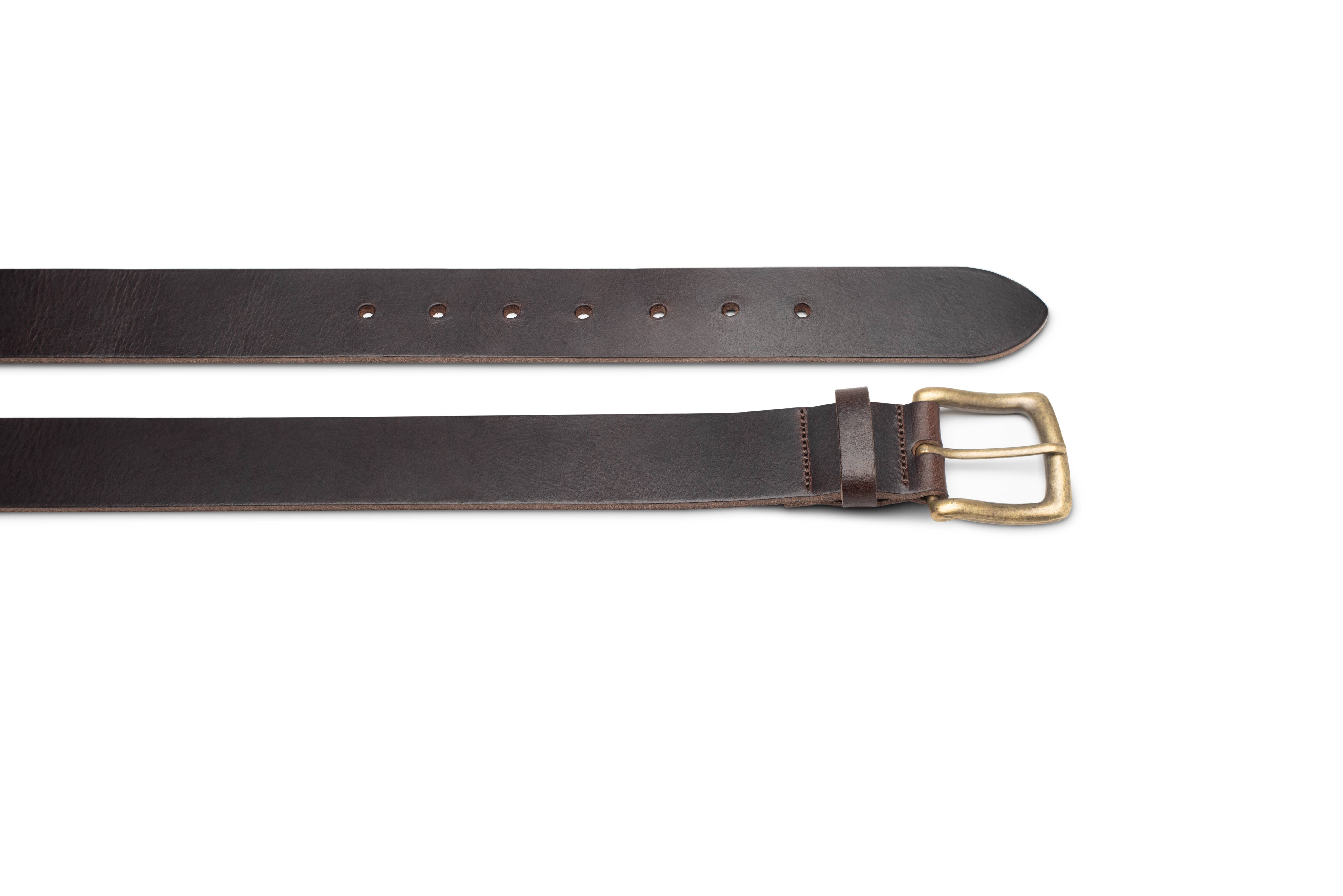 Leathergraft – wholesale Belt – Unisex – Men's full grain leather belt with antique brass buckle13