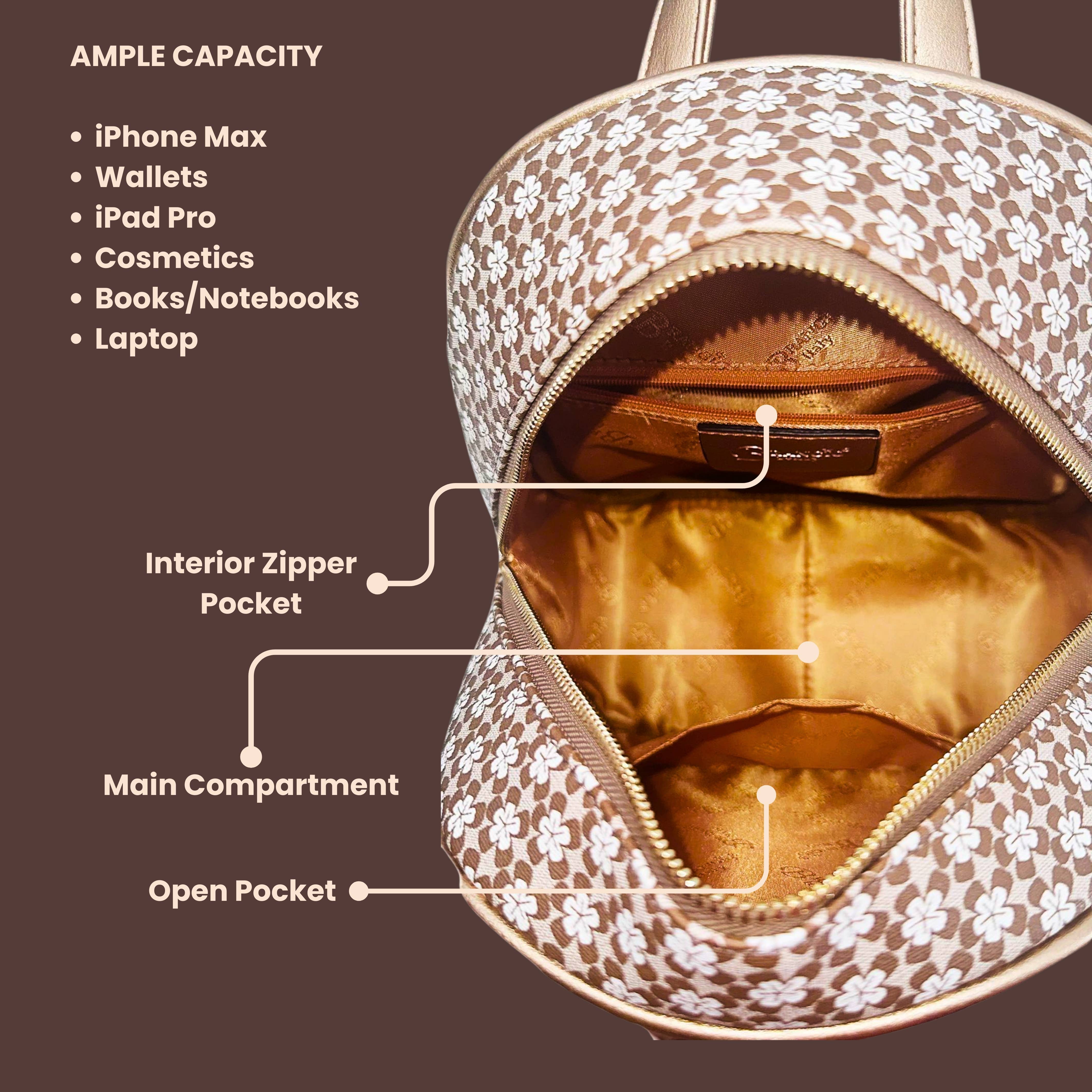 Brangio (Italy) Company Inc. - Wholesale Rugzak - Dames - Brangio Italië Floral Harmony Designer Rugzak7