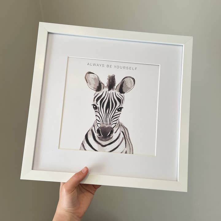 Zebra Nursery Print for wholesale by lil wabbit