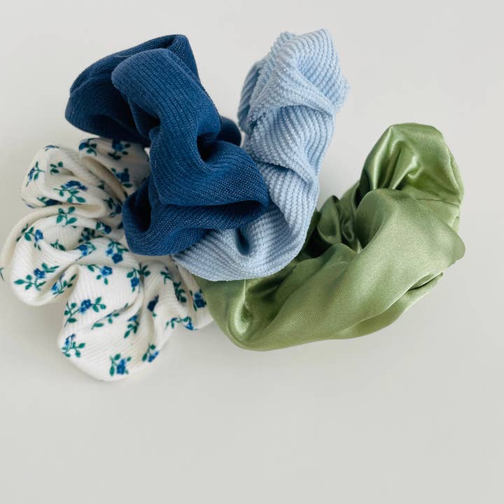 The Wildflower Company - Wholesale Scrunchie - Women’s - Coastal Spring Soft Scrunchie Pack of 40