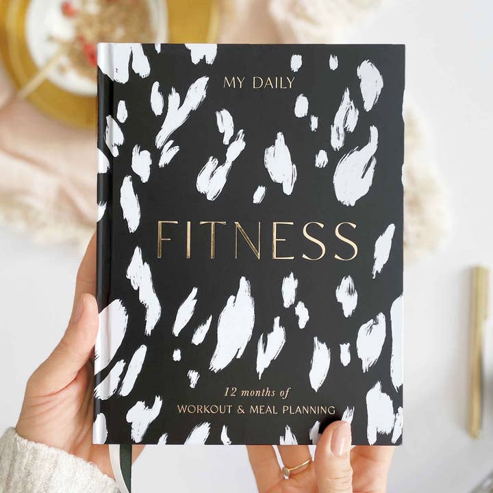 Blush And Gold – Agenda por atacado – O Meu Planejador de Fitness Daily - Planejador de Treino e Refeição (Noir)0