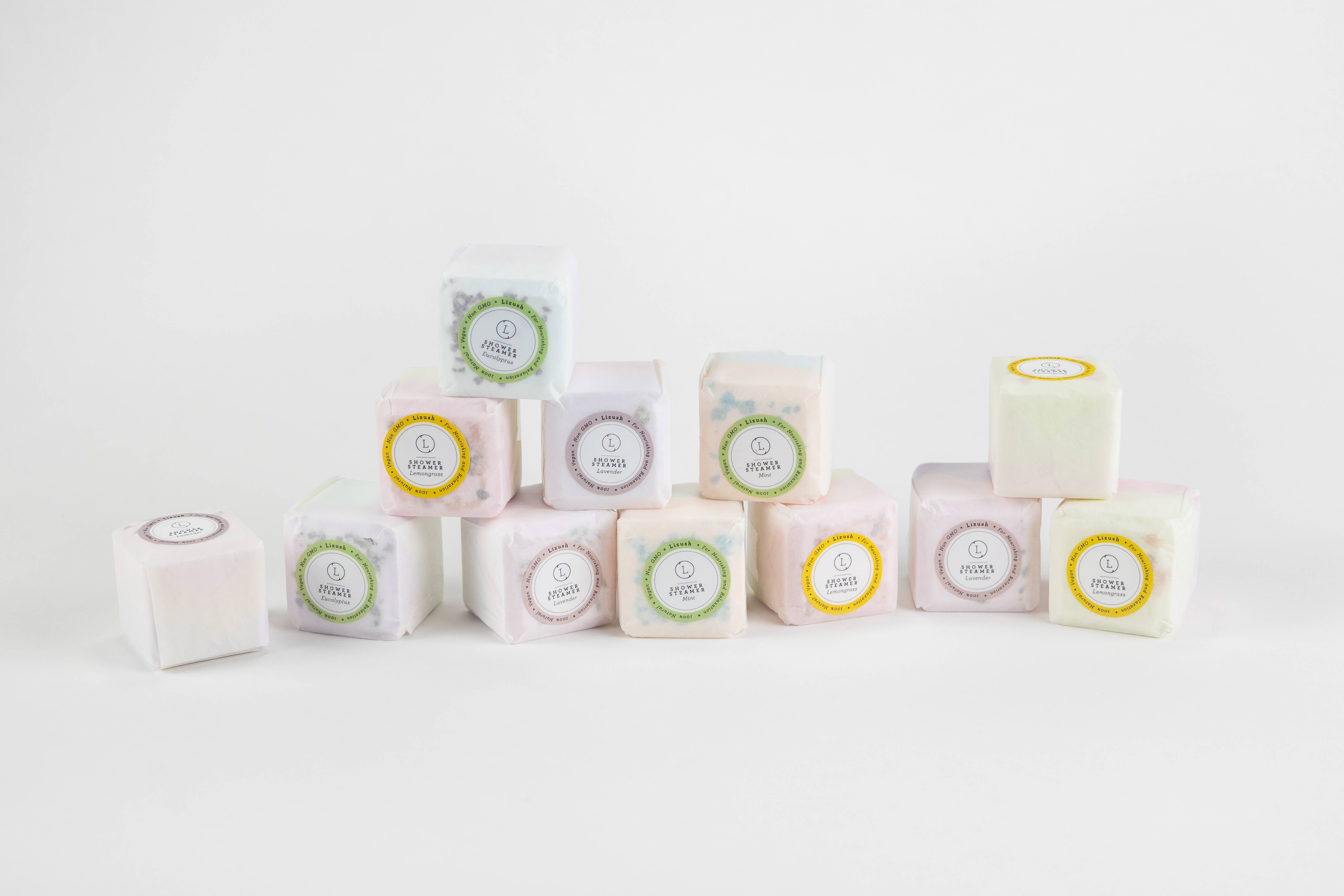 Lizush - Wholesale Shower Steamer/Bomb - Starter Pack- Mix scents-Bulk Shower Steamers-100 individual5