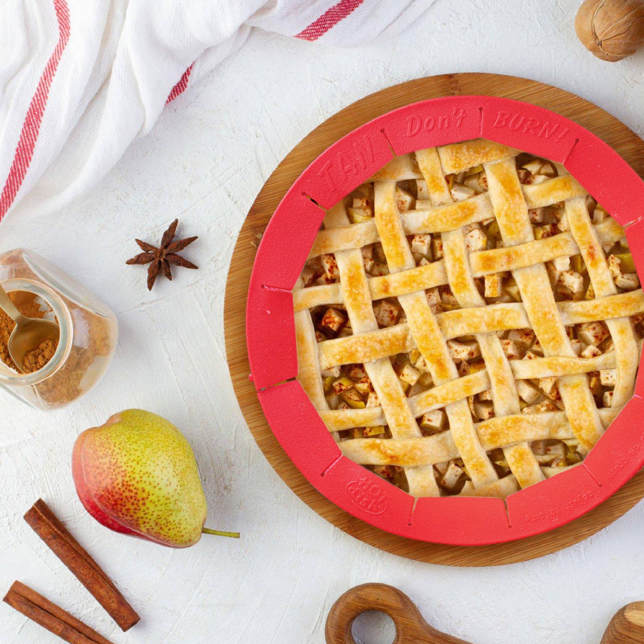 TALISMAN DESIGNS - Wholesale Kitchen Tool/Gadget - Adjustable Pie Shield - Silicone4