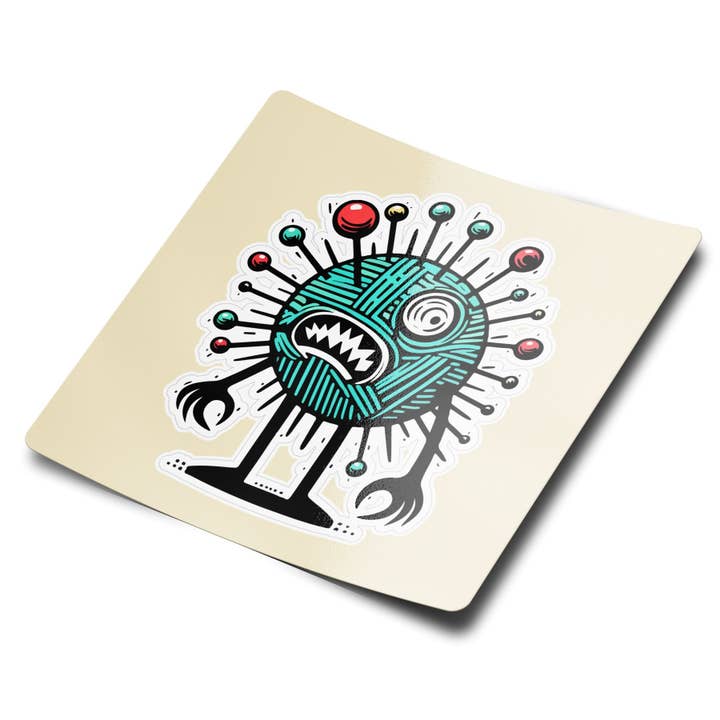Pin Cushion Sticker for wholesale by Bumblebird