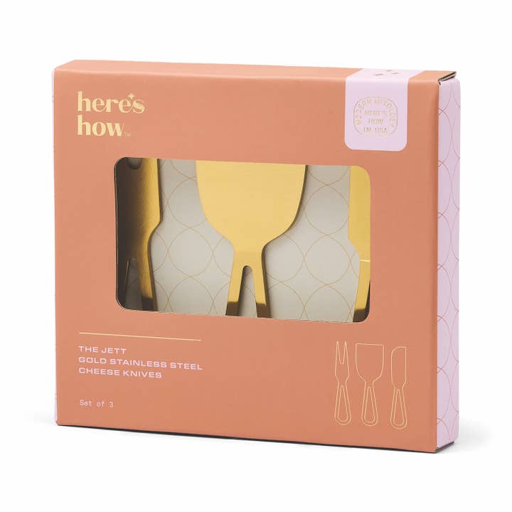 The Jett Cheese Knife Set for wholesale by Here's How