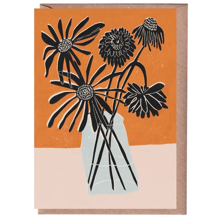 Autumn Flowers Greeting Card for wholesale by Luiza Holub