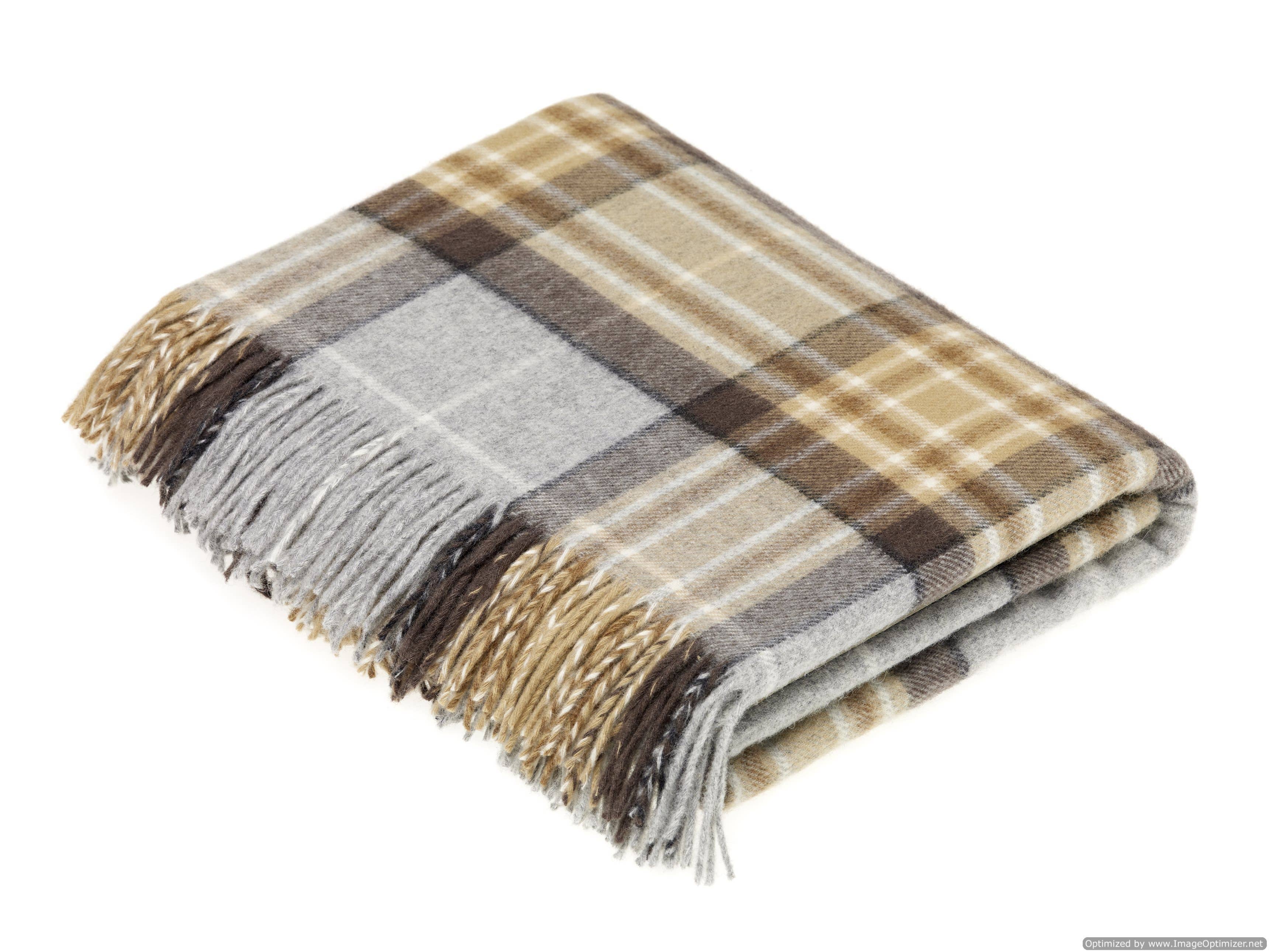 Bronte Moon - Wholesale Throw Blanket - Tartan Plaid - Merino Lambswool Throw Blankets - Made in UK15