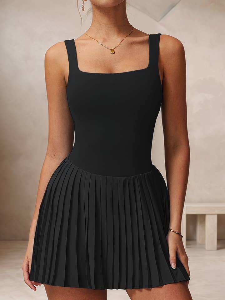 Crave by FW - Vente Robe de sport – femme - Robe de tennis une pièce avec short intégré et poches3