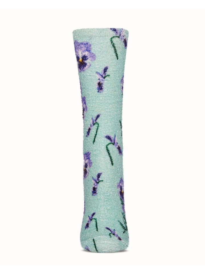 Menthe Chaussettes Cozy Crew Pansy Eucalyptus en vente sur Faire1