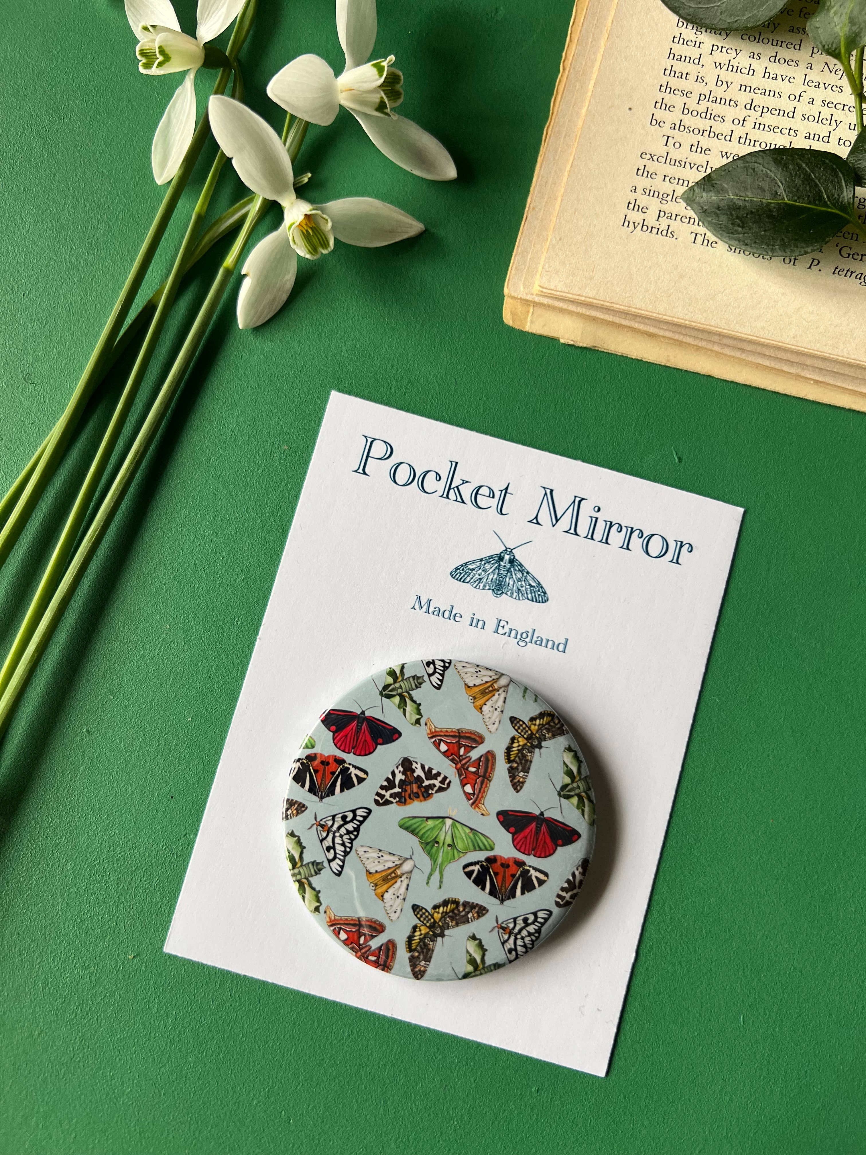Tansy Moore - Wholesale Compact Mirror - Moths Pocket Mirror5